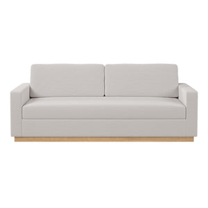 Celeste 3 Seater Hardwood Sofa in Grey Fabric