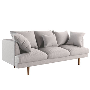 Colton 3-Seater Fabric Sofa in Stone