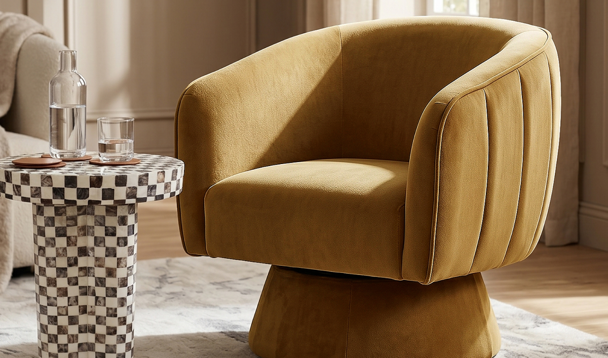 New sculptural accent chairs