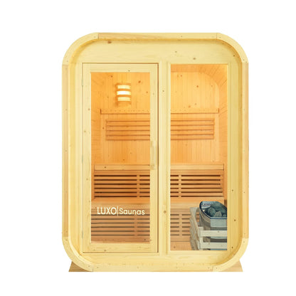 Waru 3 Person Traditional Finnish Outdoor Sauna in Natural additional product view