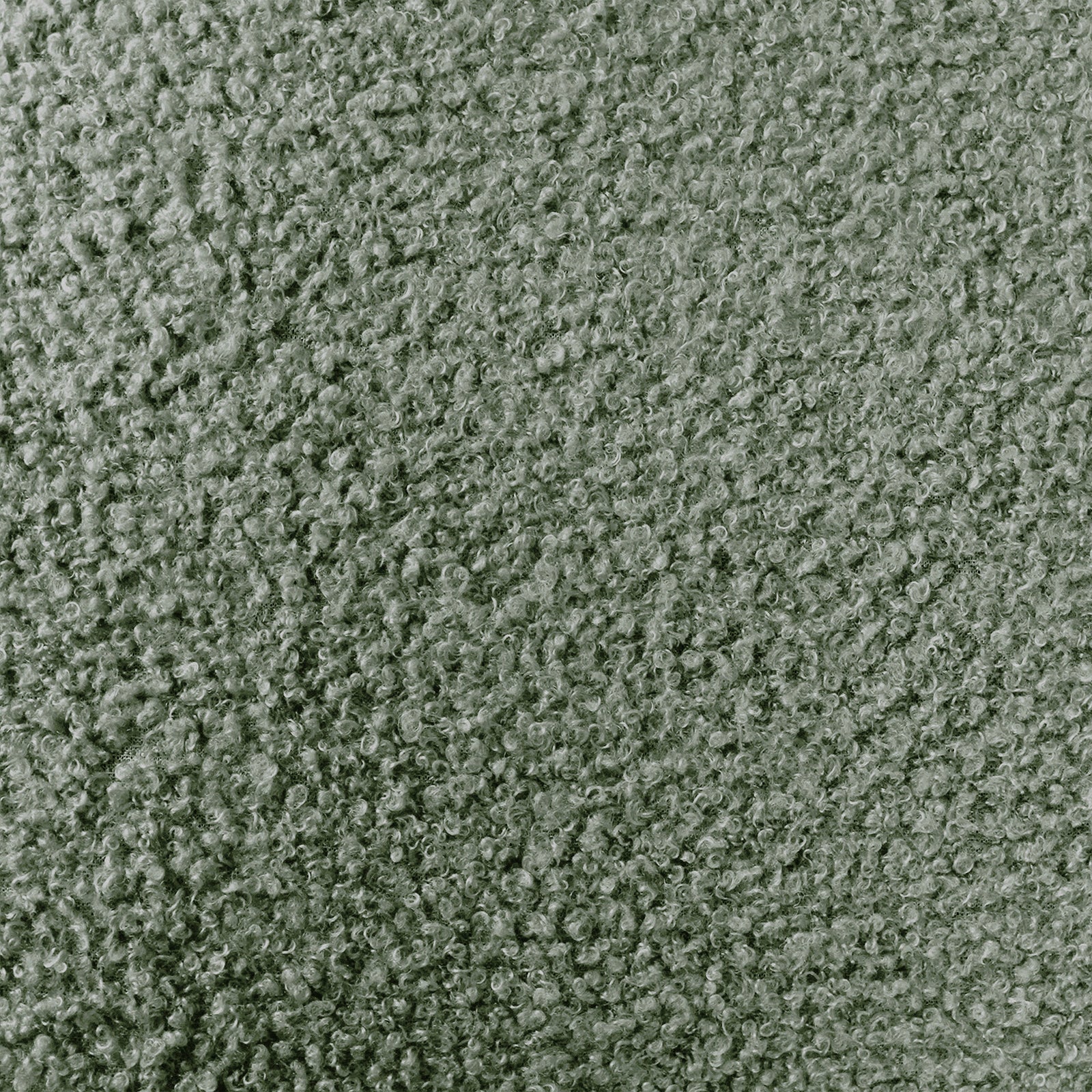 Close-up view of the Carya Kids Single Fabric Boucle Bed Frame in Mint Green, showcasing the textured loop-pile bouclé fabric, highlighting its elegant design and soft, cushioned surface.