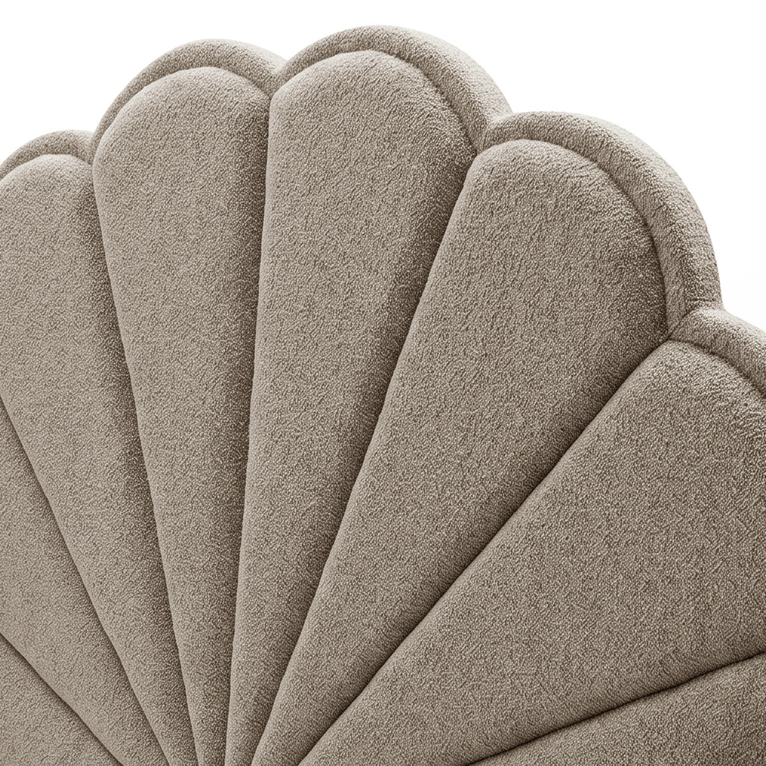 Clove King Storage Bed Base Set in Warm Beige