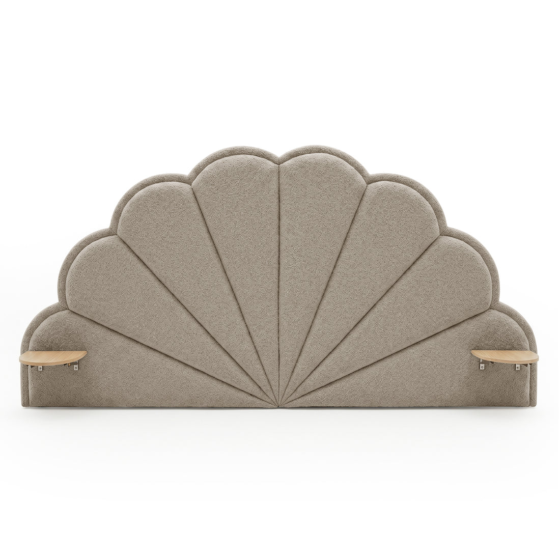 Clove King Storage Bed Base Set in Warm Beige