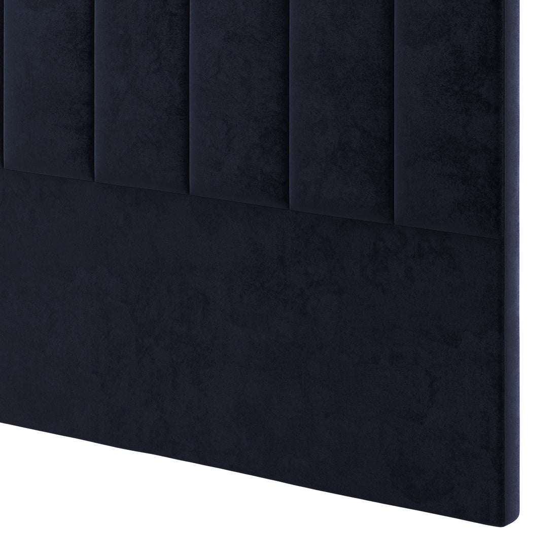 Gratiana Upholstered Velvet Headboard – Queen, showcasing a plush velvet surface with detailed stitching, curved silhouette, and a freestanding design, offering a blend of Art Deco and modern elegance.