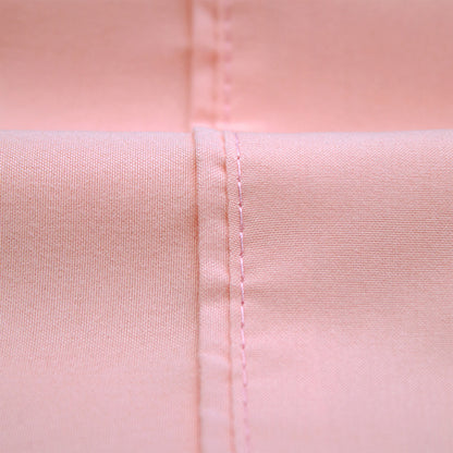 Valeria 1000TC Ultra Soft Bed Sheet Set - Blush King Single, showcasing a plush, smooth texture with intricate detailing, highlighting the quality craftsmanship of the 100% brushed microfiber fabric.