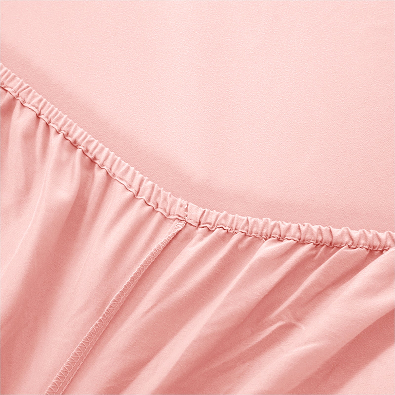 Valeria 1000TC Ultra Soft Bed Sheet Set - Blush King Single, featuring a seamless design with visible fabric texture, showcasing its ultra-soft and durable brushed microfiber material for a comfortable sleep experience.
