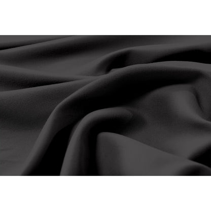 Close-up of the Valeria 1000TC Ultra Soft Bed Sheet Set – Black, showcasing the smooth, high-thread-count fabric that epitomizes luxury and elegance for a queen-sized bed.