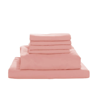 Valeria 1000TC Ultra Soft Bed Sheet Set - Blush Queen