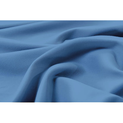 Close-up of Valeria Single 1000TC Ultra Soft Bed Sheet Set in Blue, showcasing its soft, luxurious drape and texture, emphasizing the high-thread-count fabric's smoothness and quality.
