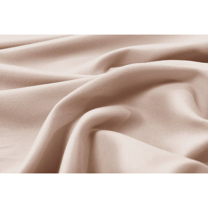 Valeria Single 1000TC Ultra Soft Bed Sheet Set in Cream, featuring a smooth, light beige fabric draped in soft folds, showcasing its luxurious texture and elegant drape.