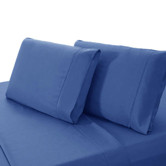 Valeria 1000TC Ultra Soft Bed Sheet Set - Ocean - Single