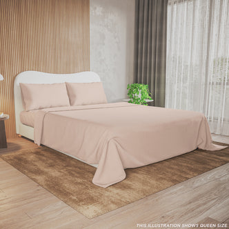 Valeria 1000TC Ultra Soft Bed Sheet Set Super King – Cream