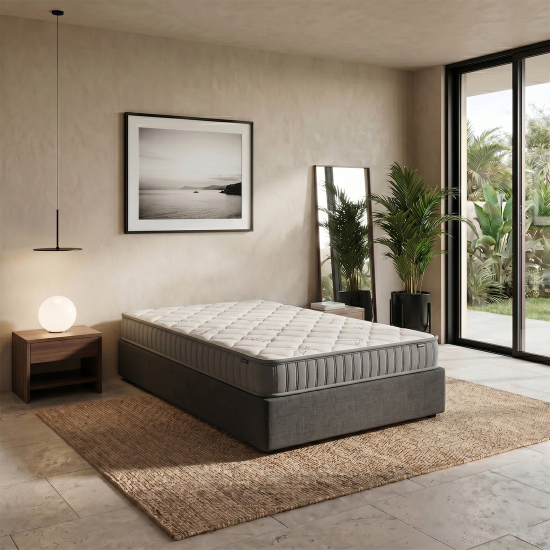 Asteria Single 18cm Latex Mattress with Bamboo Fabric