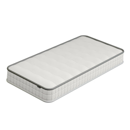 Cybele Single 20cm Pocket Spring Memory Foam Mattress with a quilted cover and reinforced edges, designed for comfort with a medium firm feel, ideal for single sleepers seeking restful sleep.