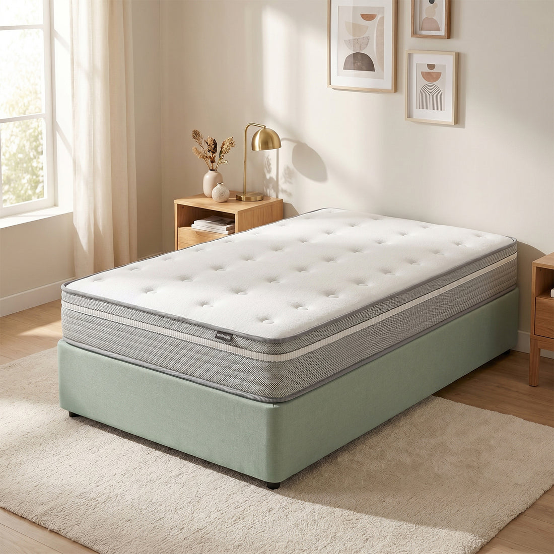 Oriona Single 25cm Pocket Spring Gel Mattress in Medium Firm