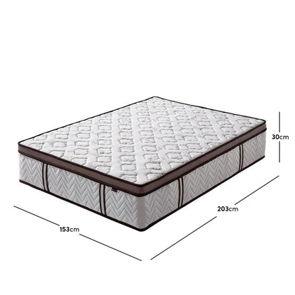 Selene Queen 30cm Euro Top Latex Mattress in Medium Firm