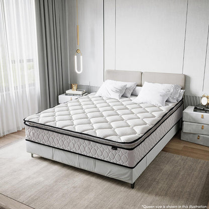 Venus Double 23cm Pillow Top Pocket Spring Mattress in Firm