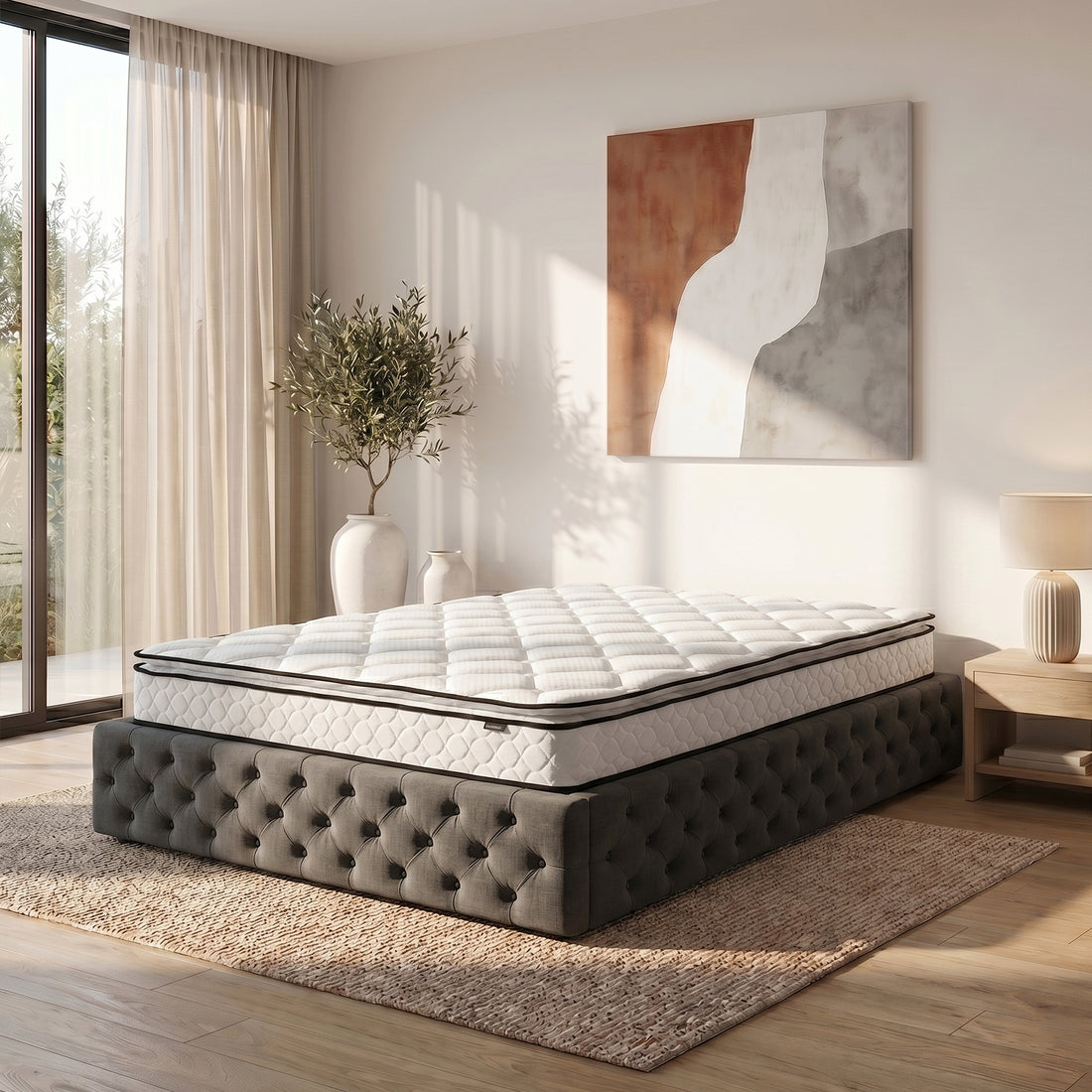 Venus Double 23cm Pillow Top Pocket Spring Mattress in Firm