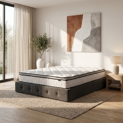 Venus Queen 23cm Pillow Top Pocket Spring Mattress in Firm