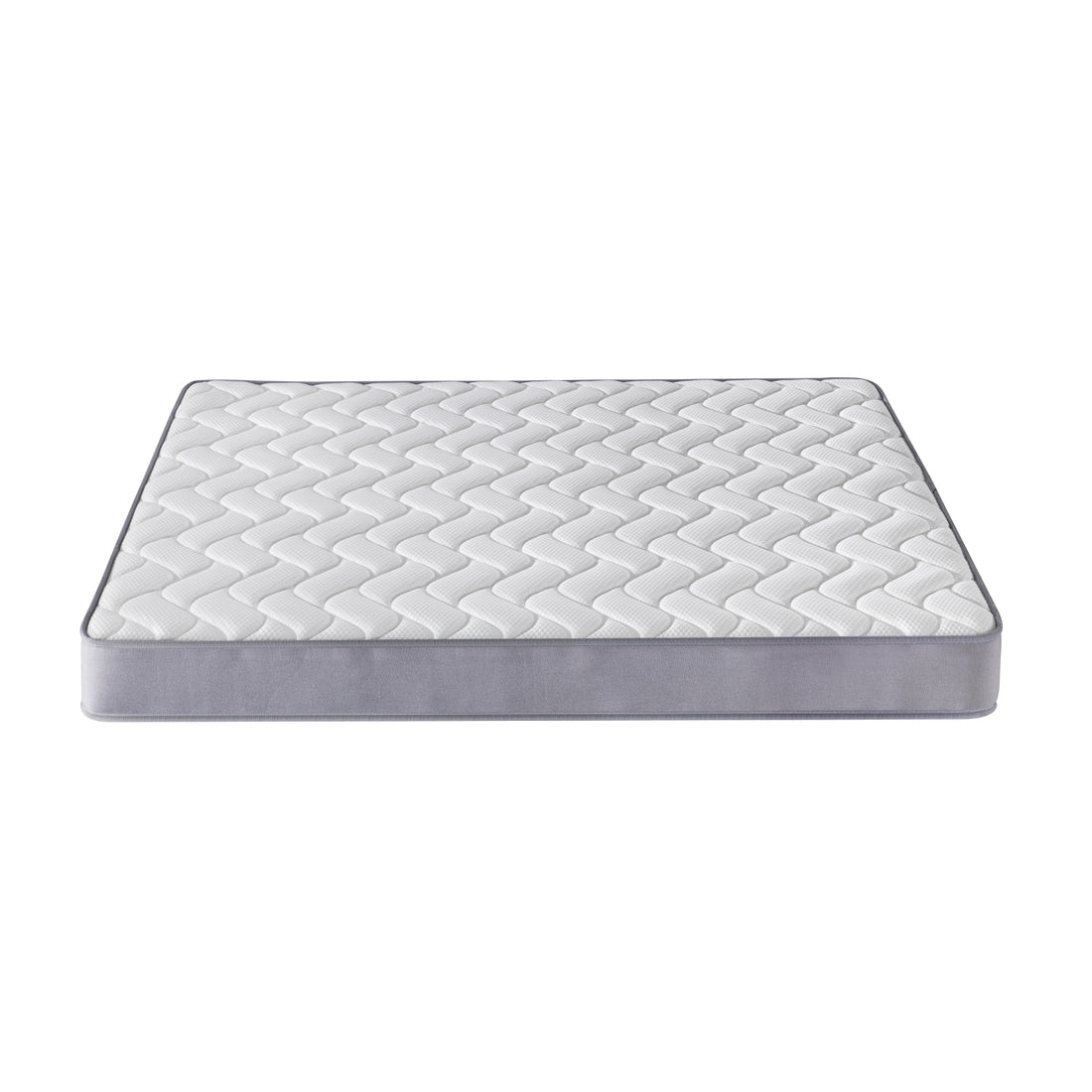 Vesta Double 20cm Medium Firm Pocket Spring Latex Mattress featuring multi-layered construction with visible pocket springs and latex padding, encased in breathable knitted fabric, showcasing its medium firm structure and premium design.