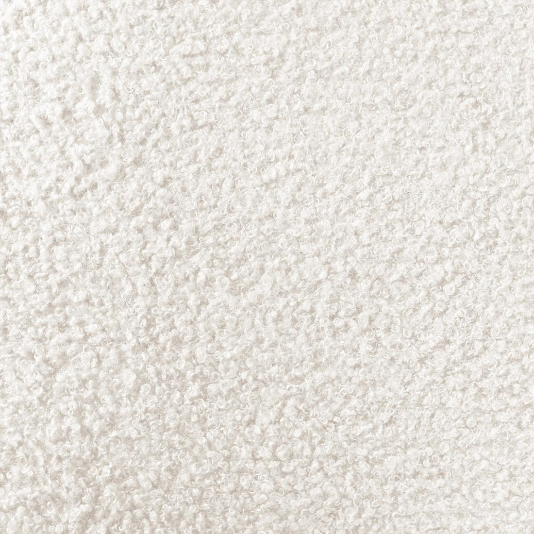 Nikias Super King Boucle Fabric Bed Frame in Cream White, highlighting a plush tufted headboard with soft, looped-pile bouclé upholstery, showcasing its luxurious texture and elegant design.