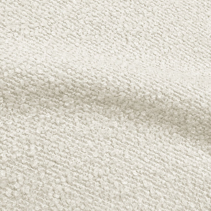 Noemi Queen Boucle Gas Lift Storage Bed in Cream White