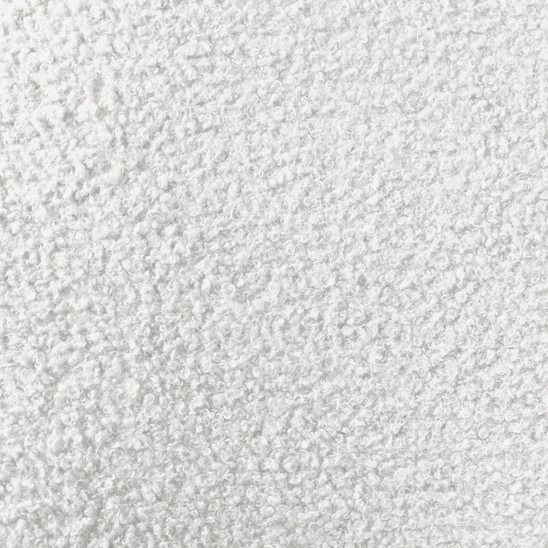 Rhoda King Upholstered Bouclé Bed in Cream White, showcasing a close-up of its soft, textured bouclé fabric. The image highlights the bed's elegant upholstered design and luxurious craftsmanship.
