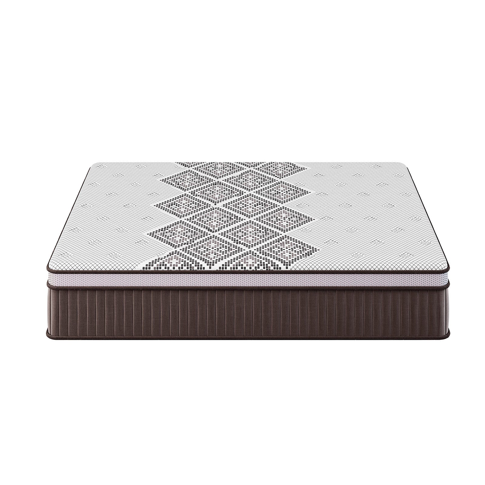 Stacy Queen Boucle Bed - Cream White with Thalia Mattress features a plush, cream boucle-upholstered headboard, showcasing a modern, elegant design. The bed frame appears sturdy, enhancing bedroom sophistication.