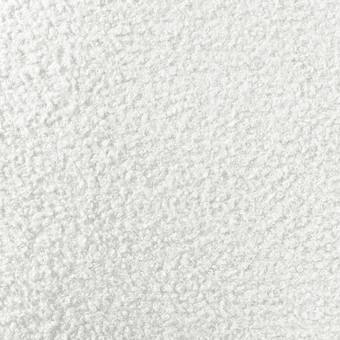 Thales Single Curved Boucle Fabric Bed Frame in Cream White, featuring a close-up of its plush, loop-pile boucle fabric, highlighting the soft, fluffy texture of the elegant headboard.