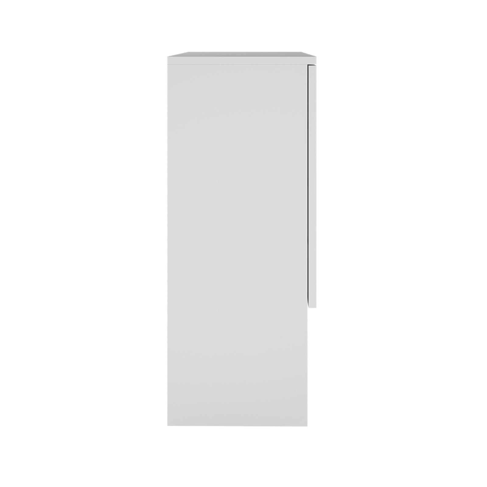 Hava 80cm Arched Shoe Cabinet White, featuring a sleek, arched design with two doors, offering spacious storage. Ideal for organizing shoes and accessories in modern hallways.