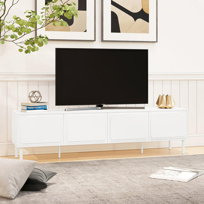 Jayleen 180cm Entertainment Unit with Drawers - White - Lifestyle