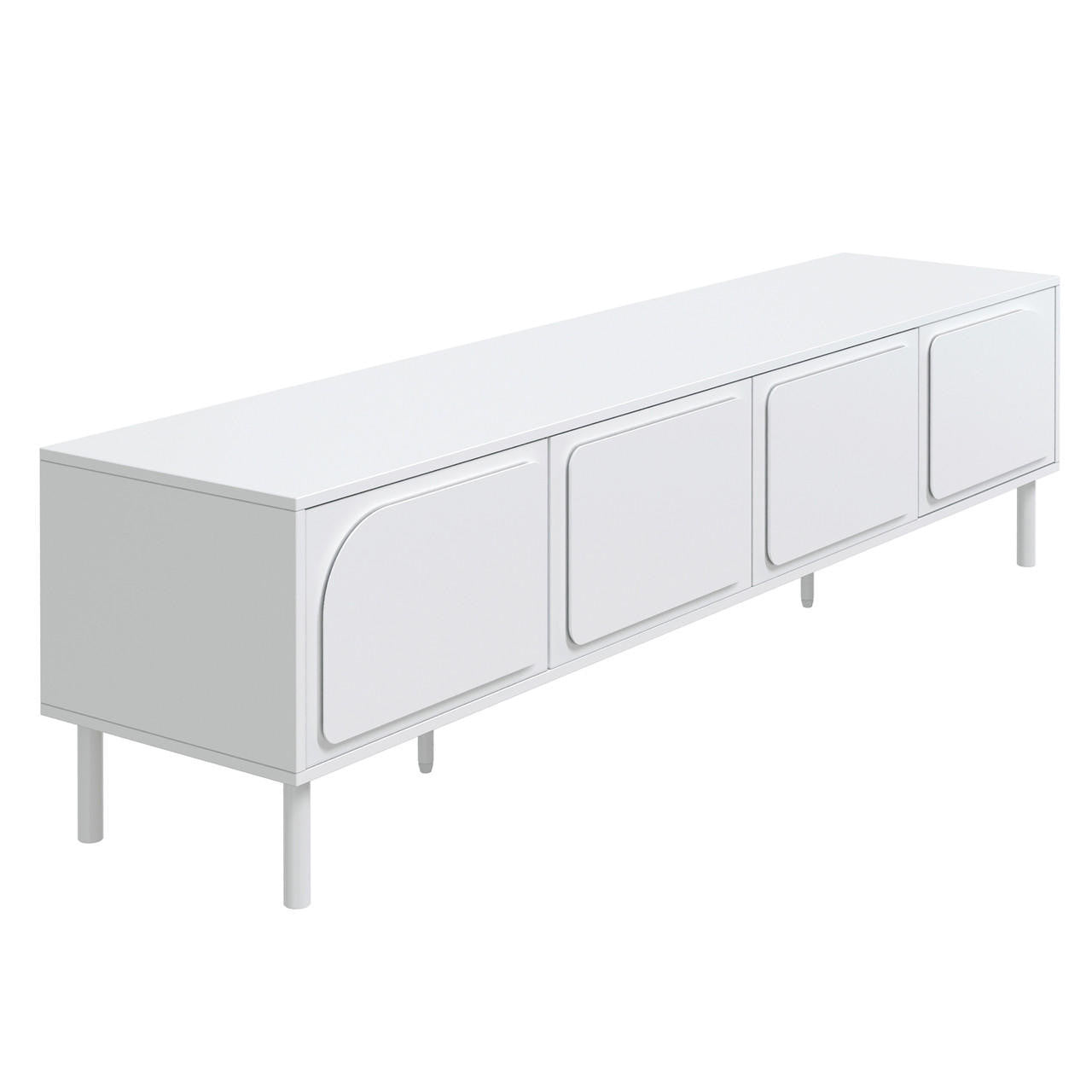 Jayleen 180cm Entertainment Unit with Drawers - White