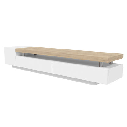 Kandi 180cm Entertainment Unit with Drawers - White