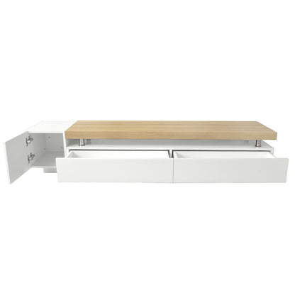 Kandi 180cm Entertainment Unit with Drawers - White