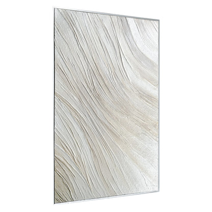 Right Angled view of Anya Abstract Textured Hanging Canvas, highlighting the dimensionality of its 3D texture, the lightweight polystyrene frame, and artistic depth.