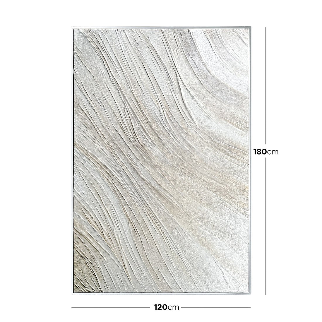 Dimensions of Anya Abstract Textured Wall Art: 120x180cm, depicting its large rectangular size, designed to create a bold and impactful artistic statement.