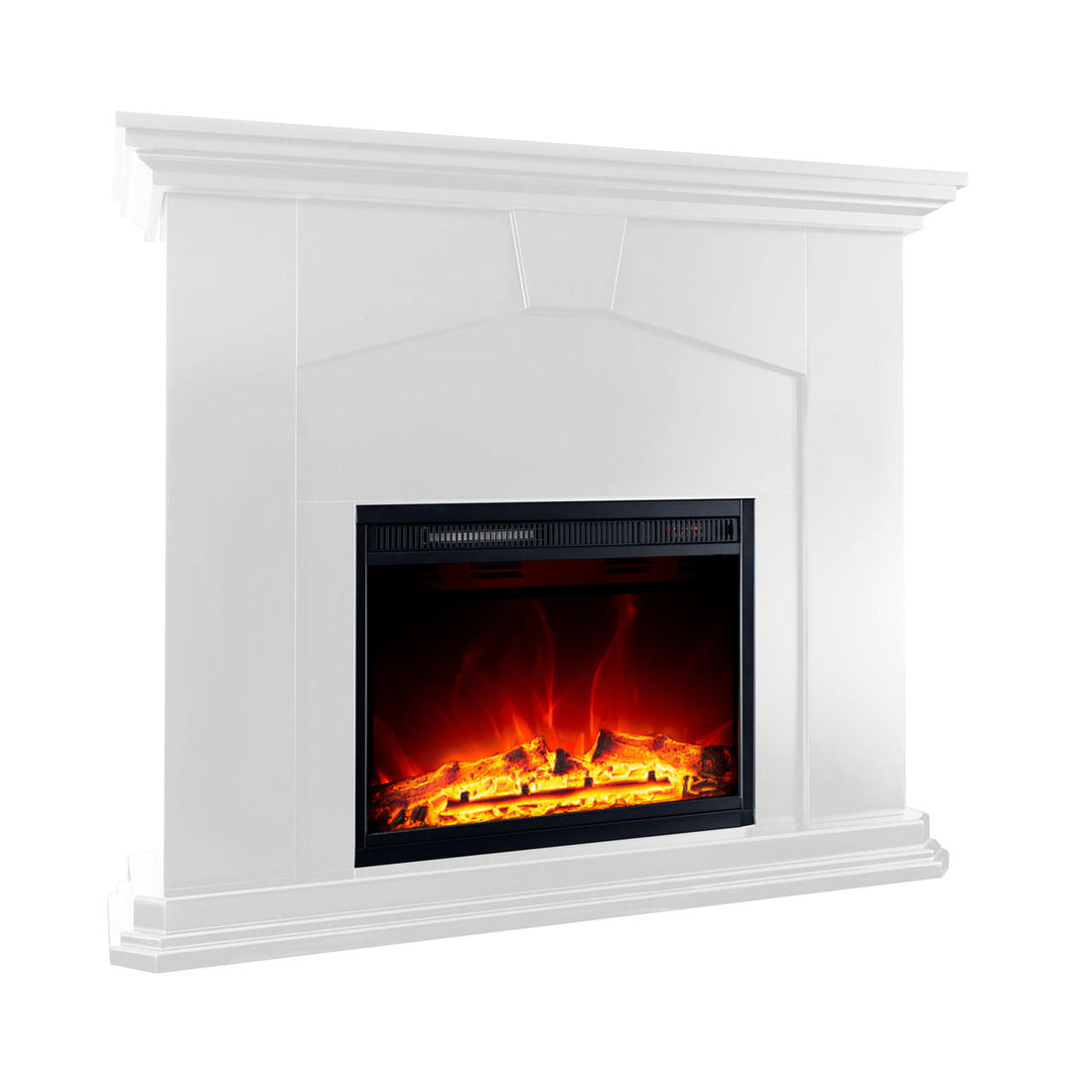 Vermont Free Standing 1600W Electric Fireplace Heater - White