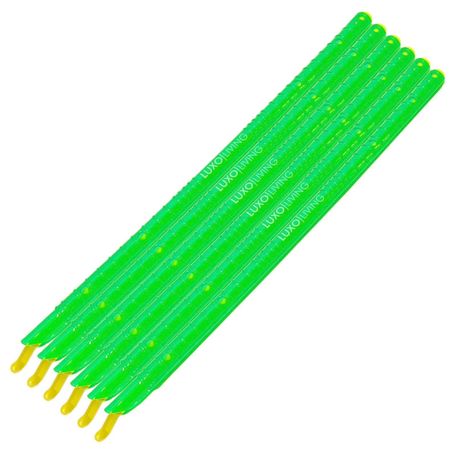 Bundle Test - 12 Pcs Reusable Kitchen Sealing Stick Clips shown, featuring blue and green clips for sealing bags. Designed for kitchen use, securing freshness and preventing spills with visible sturdy prongs.