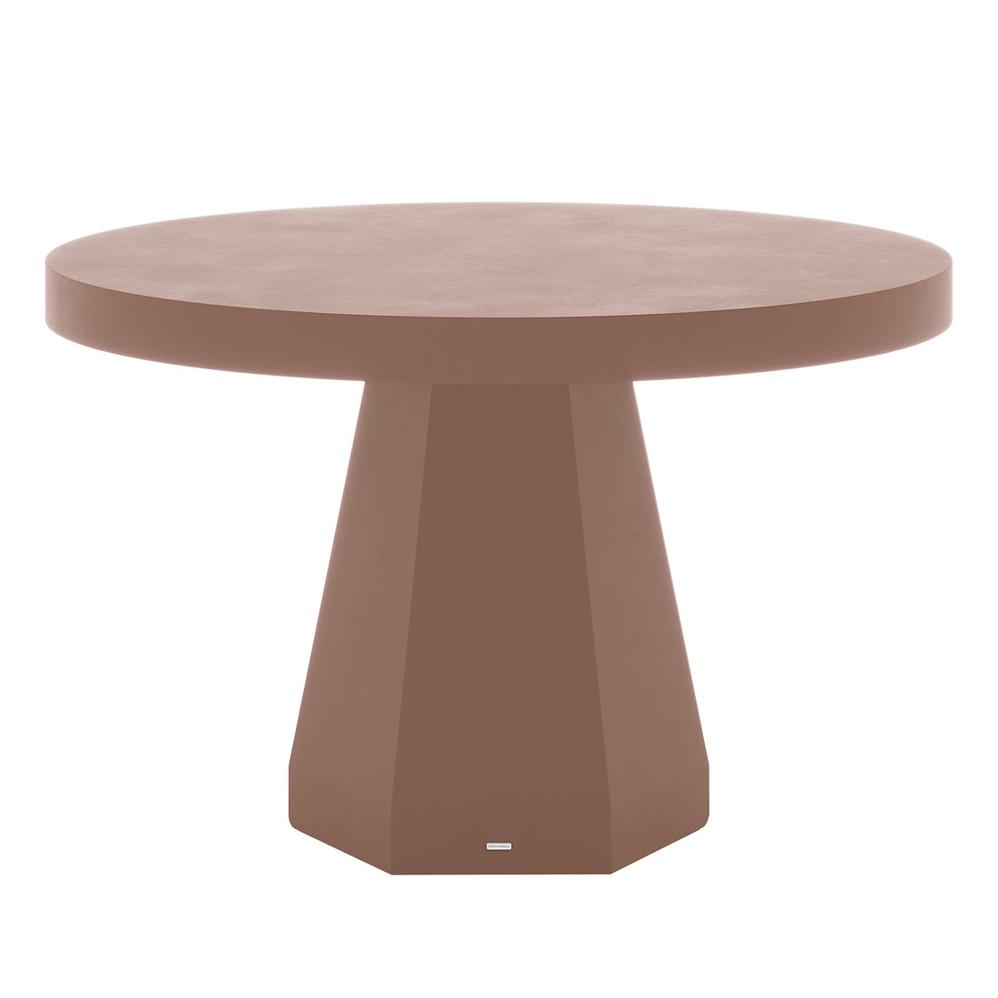 Apollo 120cm Outdoor Concrete Dining Table in Mocha Mousse