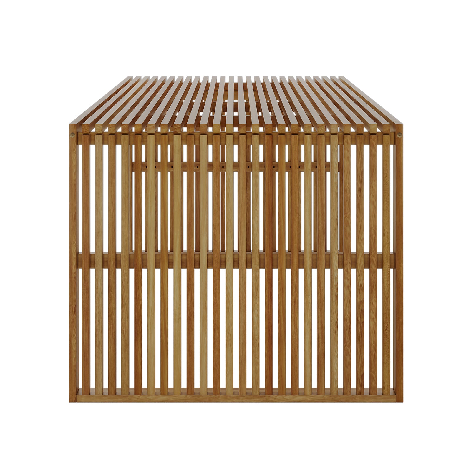 Grenfela 5 Seater Solid Timber Outdoor Dining Set showcasing close-up details of the solid acacia wood's unique grain patterns and robust construction, emphasizing its durability and natural beauty.