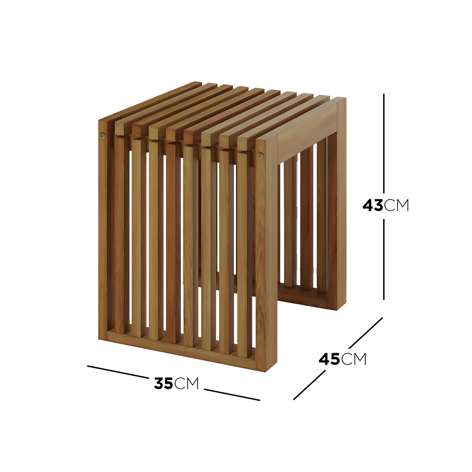 Grenfela 5 Seater Solid Timber Outdoor Dining Set Natural, featuring a solid acacia wood table, bench, and stools with visible slats, showcasing unique wood grain patterns and robust construction for outdoor gatherings.