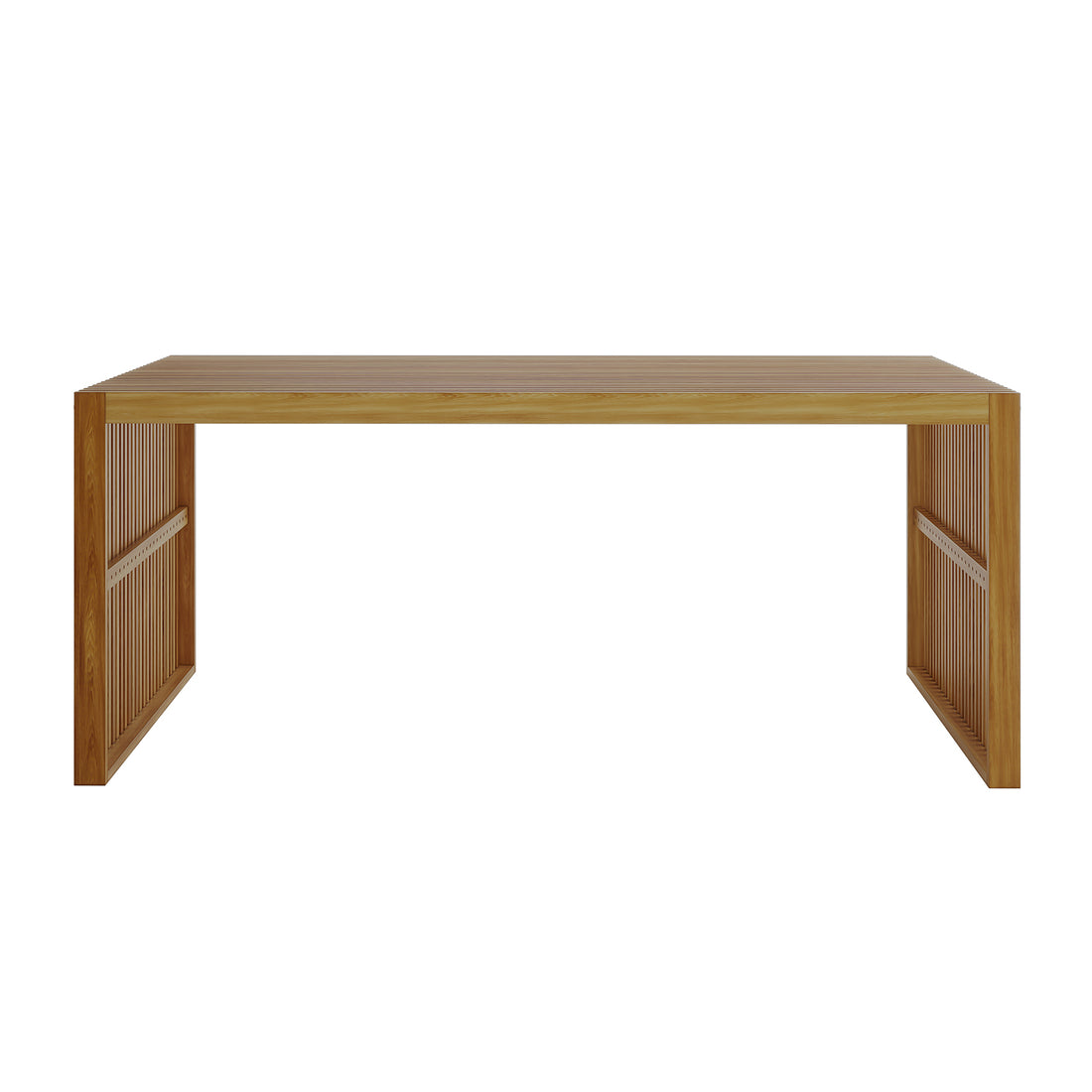 Grenfela 5 Seater Solid Timber Outdoor Dining Set features a sturdy wooden table, showcasing its durable acacia wood construction and natural grain patterns, ideal for enhancing outdoor gatherings.