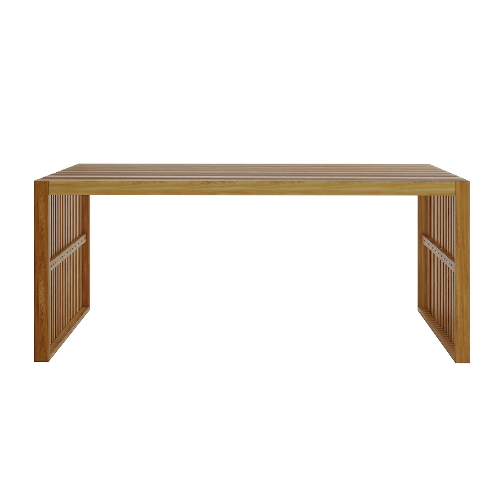 Grenfela 5 Seater Solid Timber Outdoor Dining Set features a sturdy wooden table, showcasing its durable acacia wood construction and natural grain patterns, ideal for enhancing outdoor gatherings.