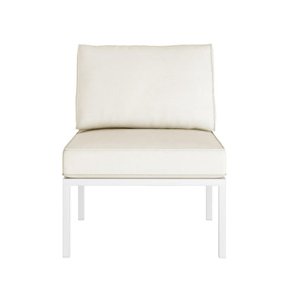 Hulupo 4 Seater Aluminium Outdoor Sofa Set - Cream White