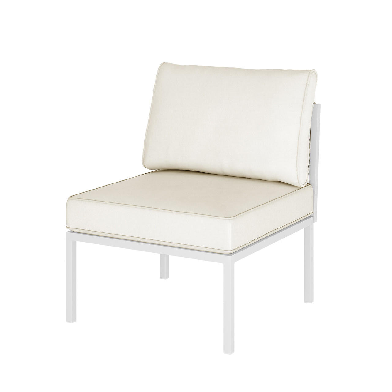 Hulupo 4 Seater Aluminium Outdoor Sofa Set - Cream White