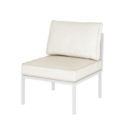 Hulupo 4 Seater Aluminium Outdoor Sofa Set - Cream White