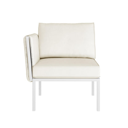 Hulupo 4 Seater Aluminium Outdoor Sofa Set - Cream White