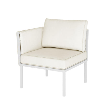 Hulupo 4 Seater Aluminium Outdoor Sofa Set - Cream White