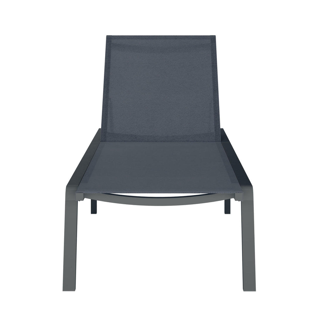Jabari Sunbed & Utila Table Outdoor Lounge Set - Dark Grey