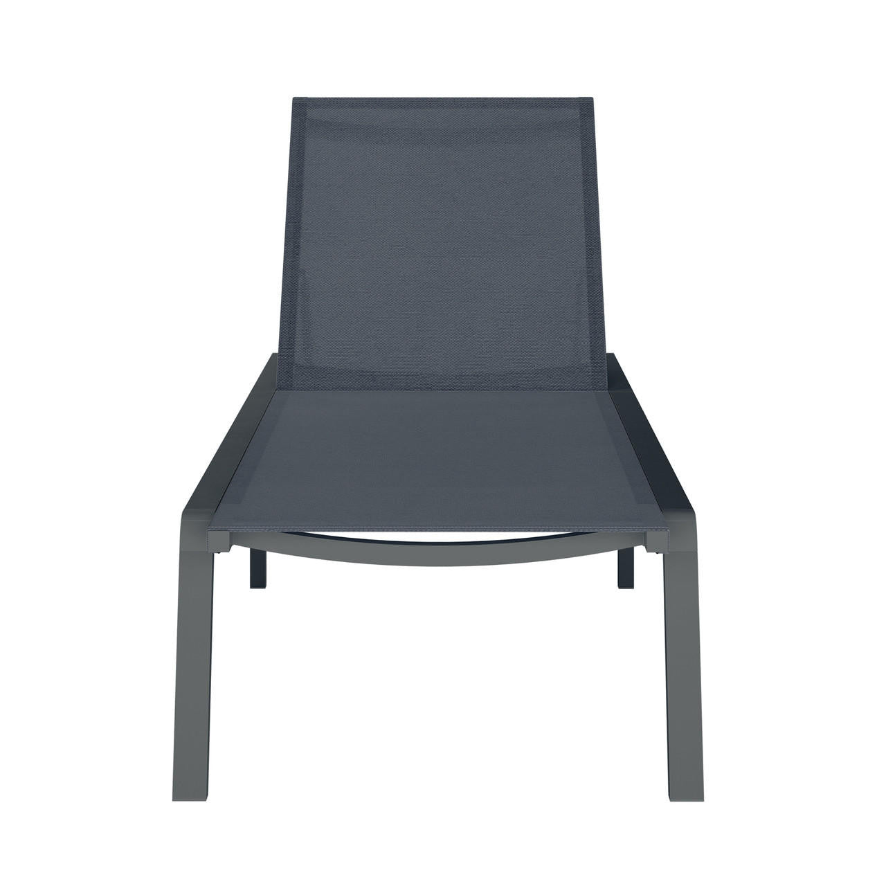 Jabari Sunbed & Utila Table Outdoor Lounge Set - Dark Grey